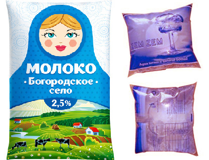 Упаковка молочных продуктов